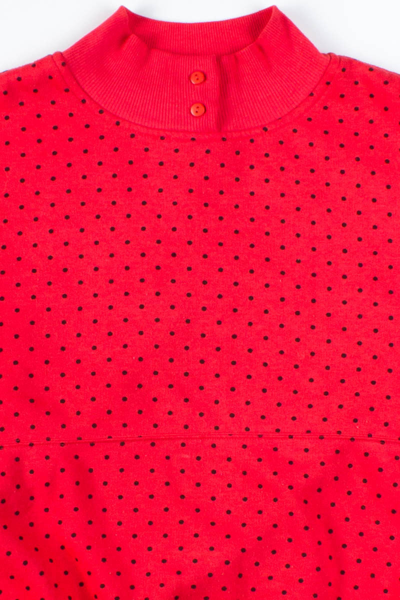 Red Polka Dot Sweatshirt