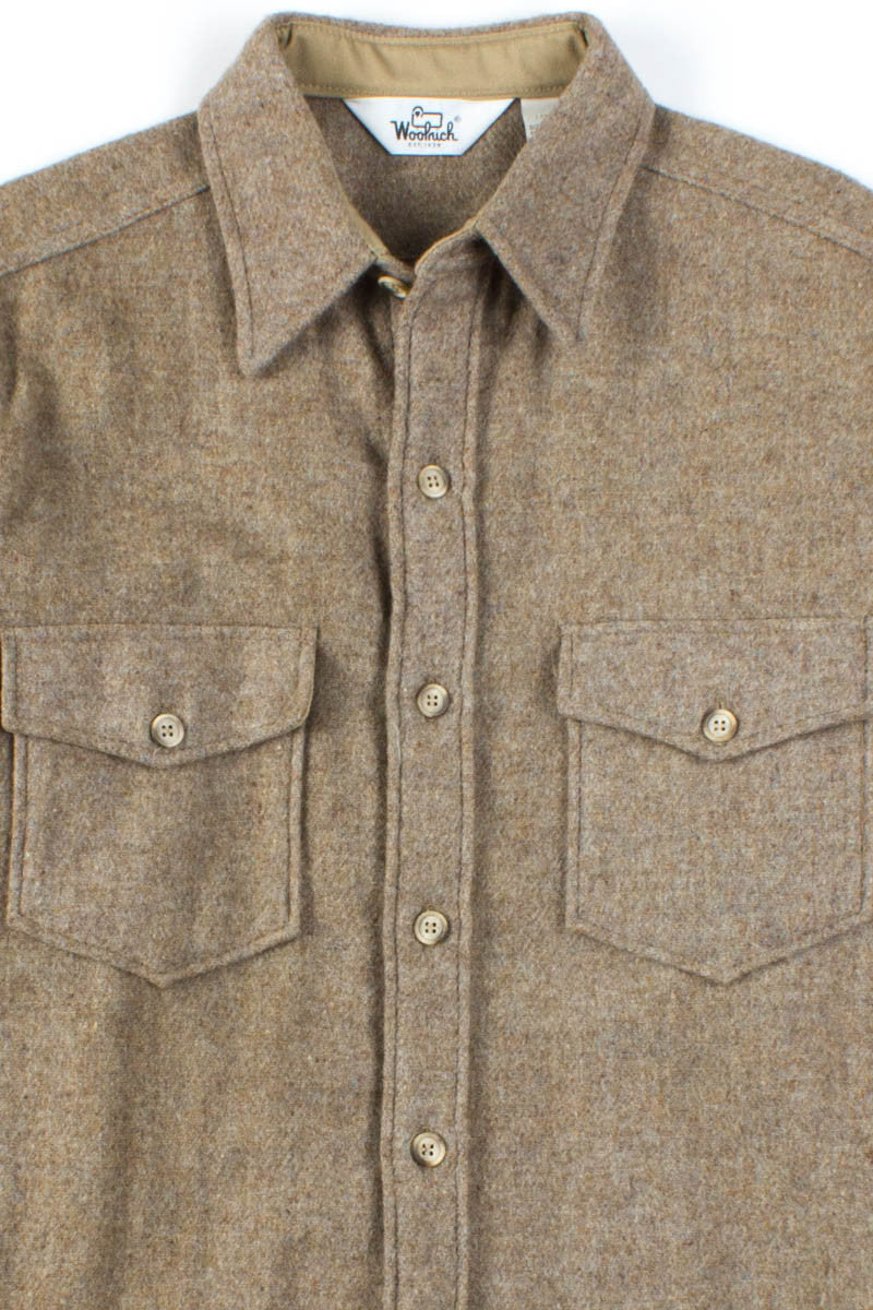 Oatmeal Woolrich Button Up Shirt