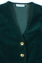 Green Corduroy Button Up Vest