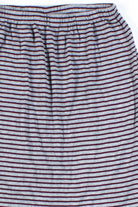 Burgundy Striped Skirt