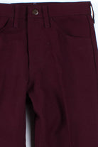 Burgundy Wrangler Pants