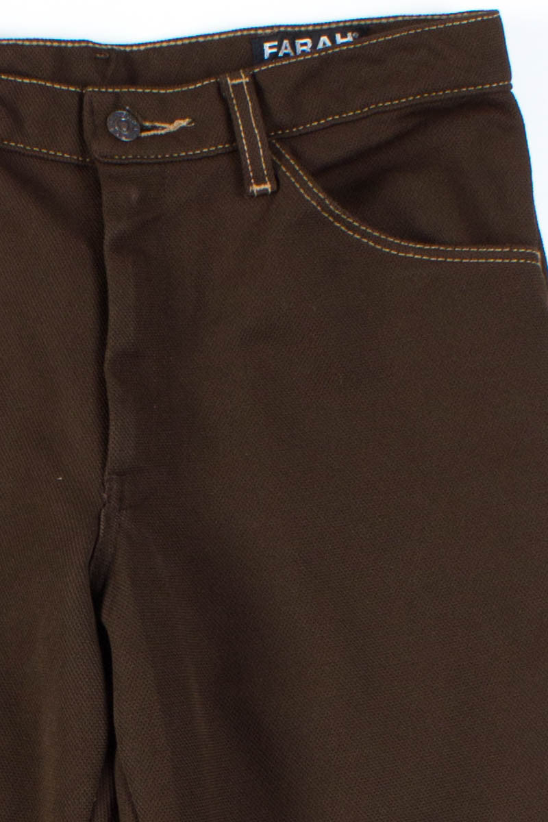 Brown Bell Bottom Pants