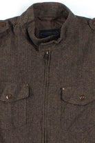 Brown Wool Herringbone Jacket
