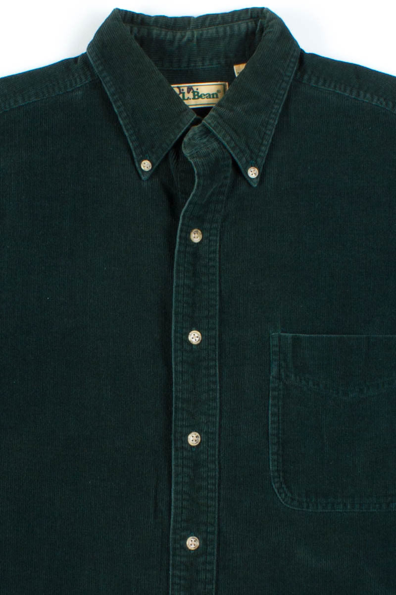 Green L.L. Bean Corduroy Shirt