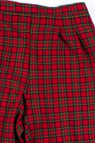 Red Plaid Stirrup Pants