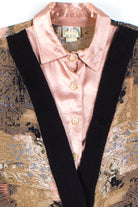 Pink Satin Cardigan Shirt