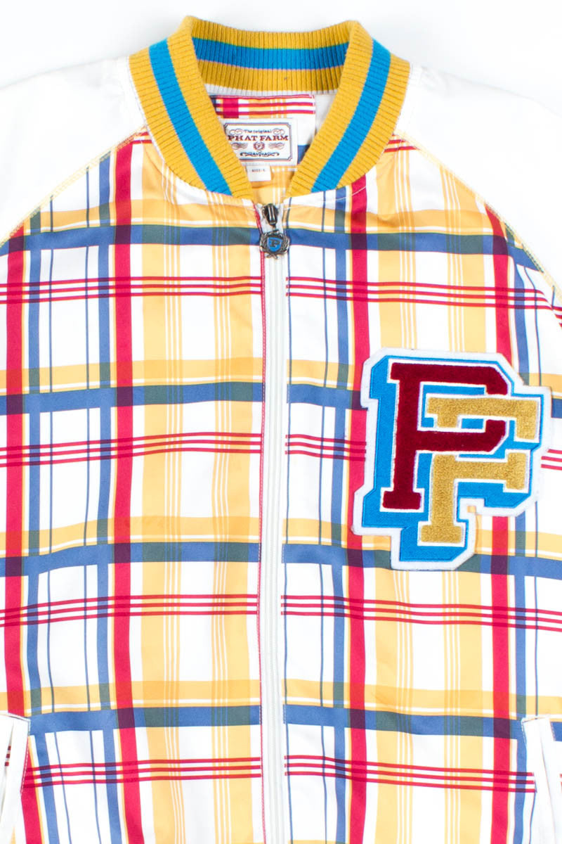 White Plaid Phat Farm Jacket