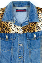 Leopard Print Denim Vest