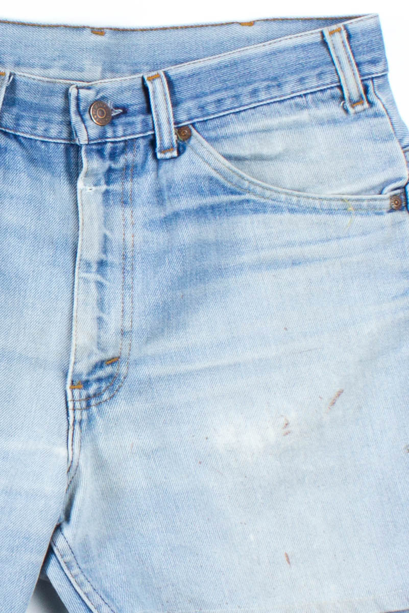 Faded Denim Shorts