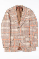 Brown Plaid Vintage Blazer 1