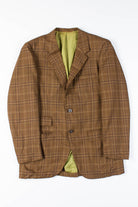 Brown Plaid Vintage Blazer