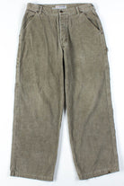 Ash Grey Corduroy Carpenter Pants