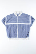 Striped Chambray Short Sleeve Jacket