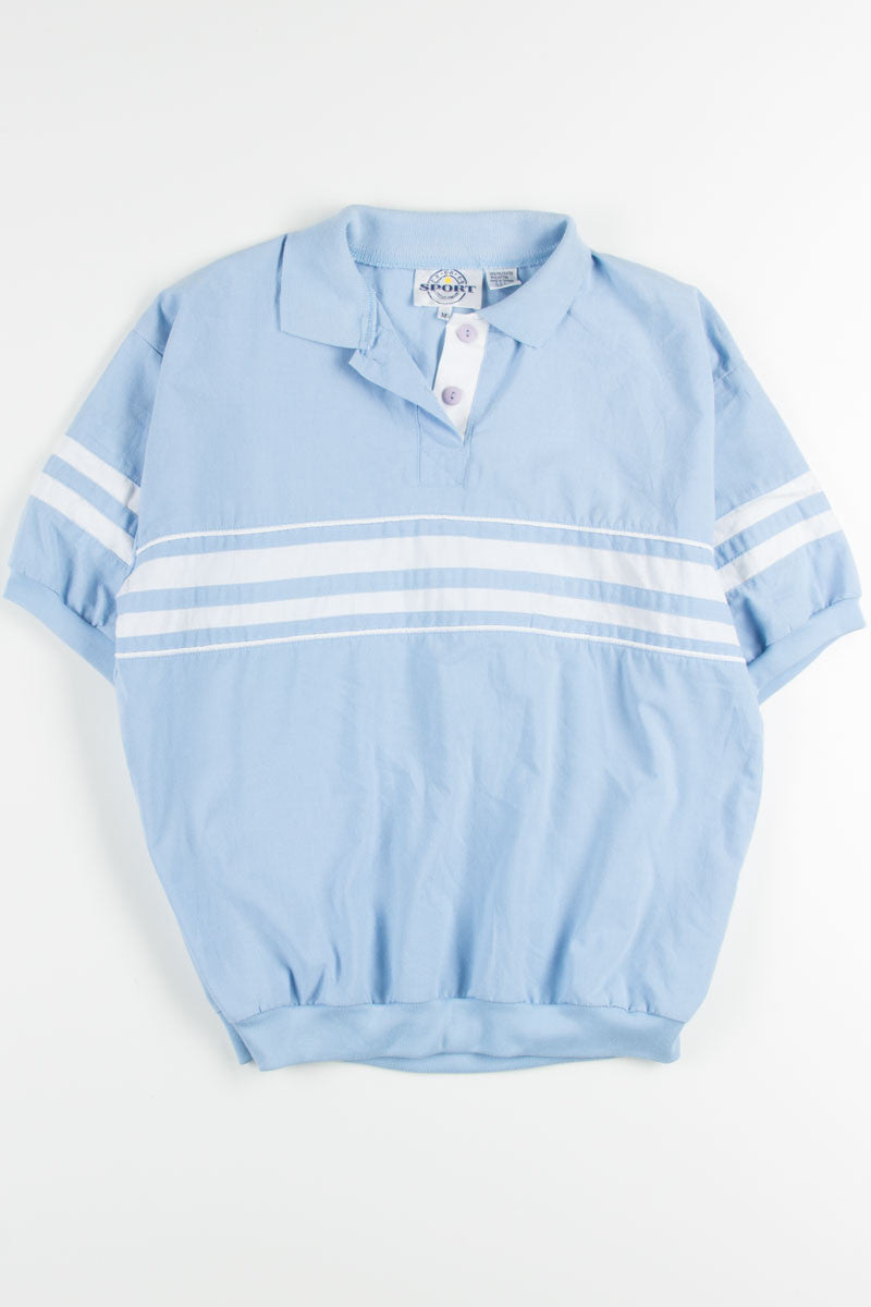 Baby Blue Button Up Tee