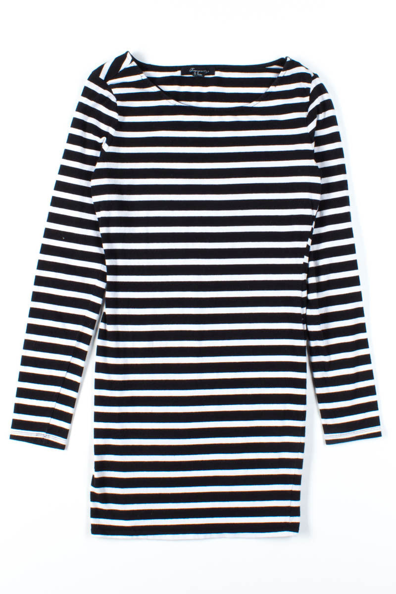 Long Sleeve Striped Mini Dress