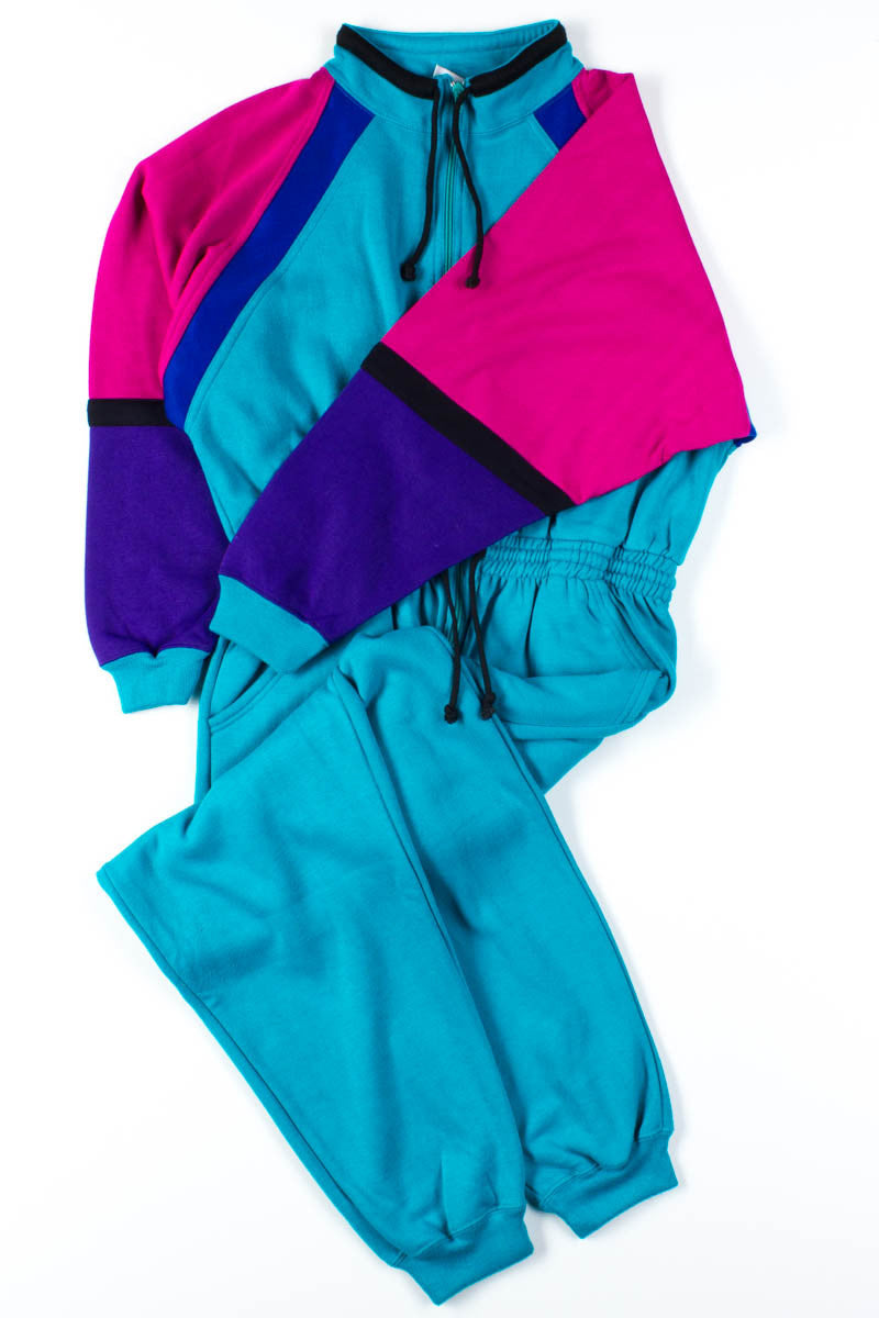 Color Block 90s Sweatsuit