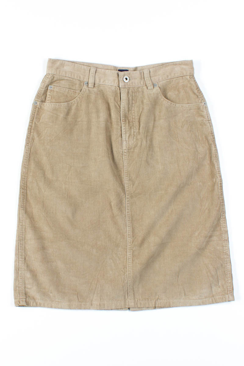 Tan Corduroy Gap Skirt