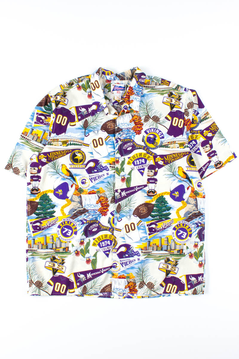 Vikings 35th Anniversary Hawaiian Shirt