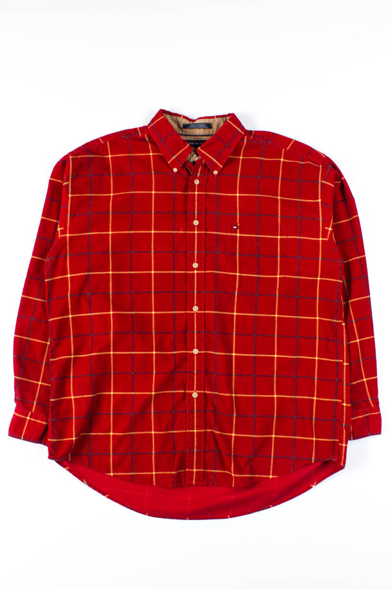 Tommy Hilfiger Plaid Corduroy Shirt