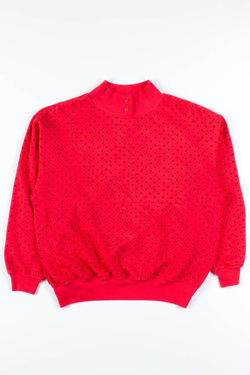 Red Polka Dot Sweatshirt