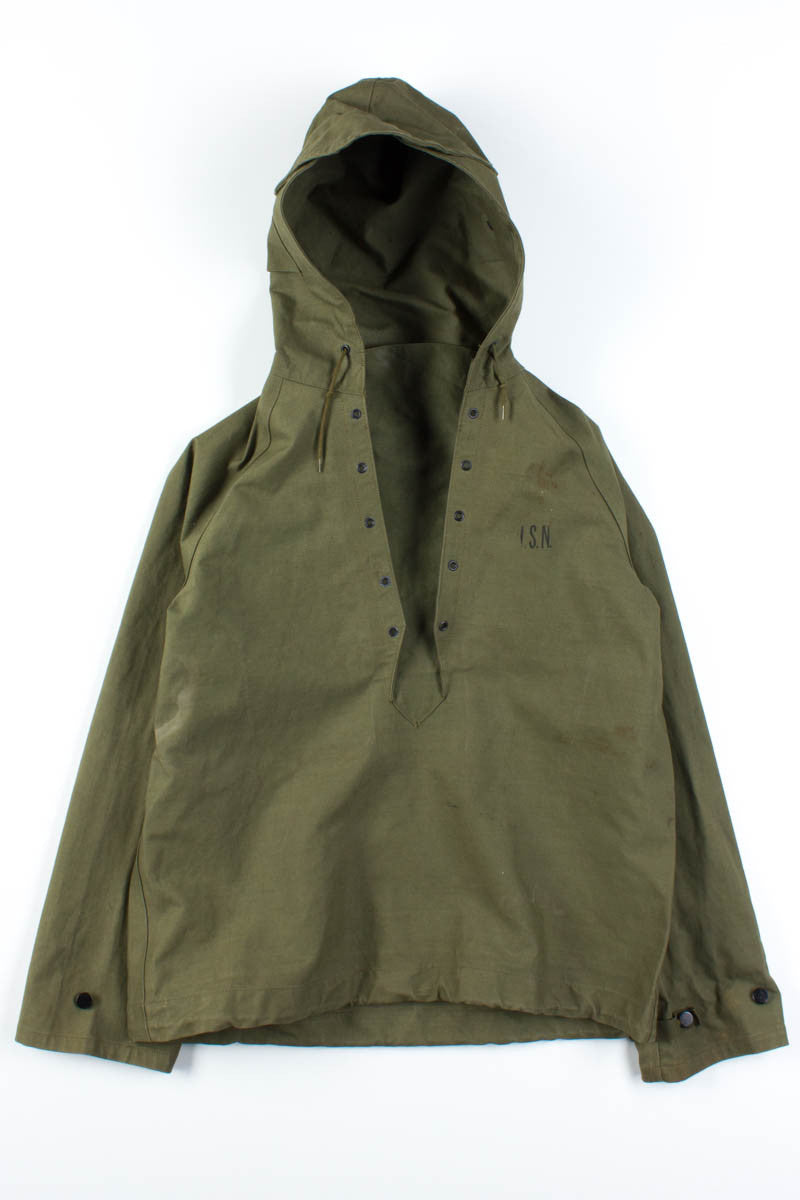 Vintage Canvas Military Raincoat