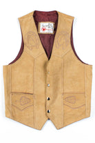 Hand-Embossed Suede Vest