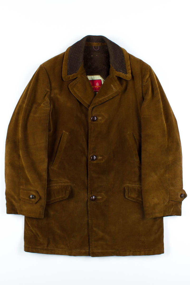 Brown Acrilan Corduroy Coat