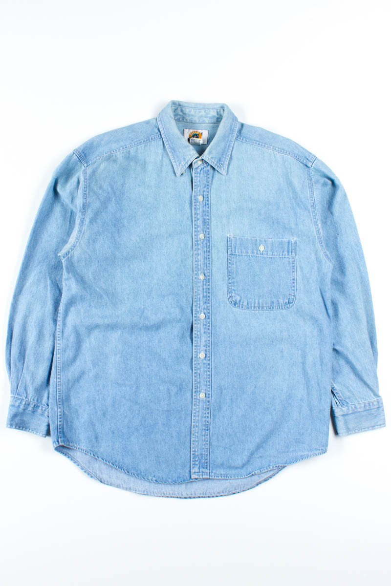 Blue Denim Button Down Shirt