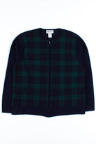 Pendleton Plaid Zip Cardigan