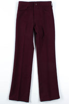 Burgundy Wrangler Pants