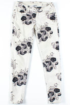 White Floral Jeggings (sz. 2 Long)