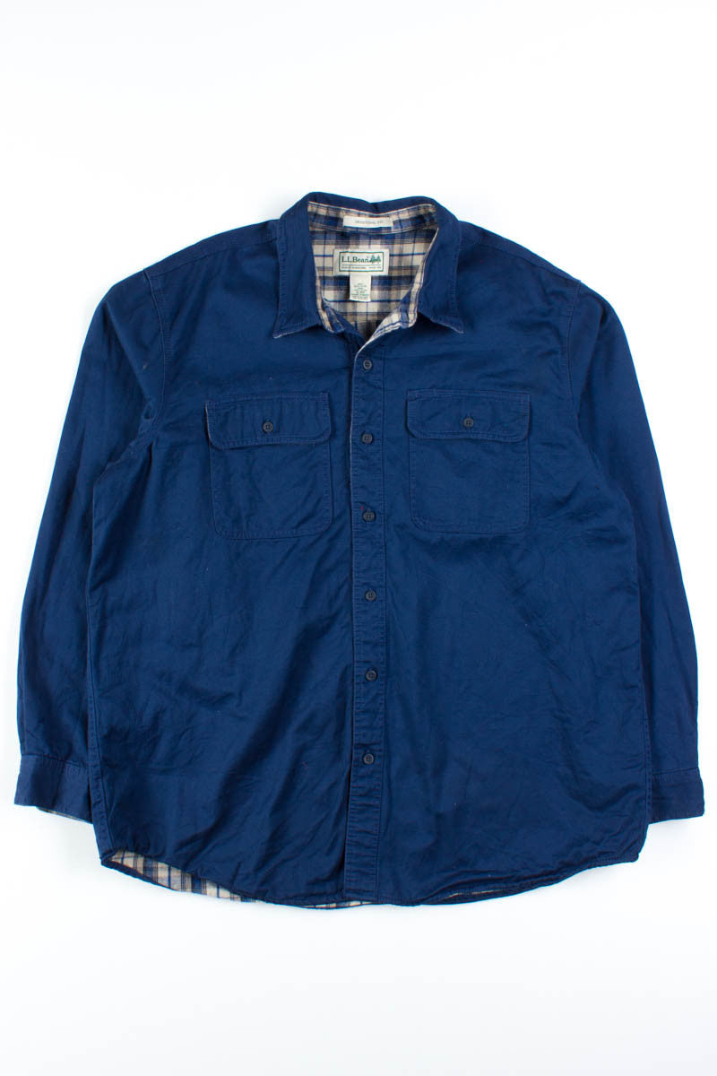 Navy L.L. Bean Button Overshirt