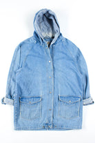 Hooded Denim Coat