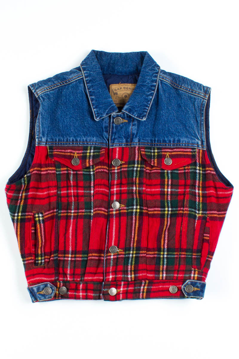 Wool Flannel Denim Vest