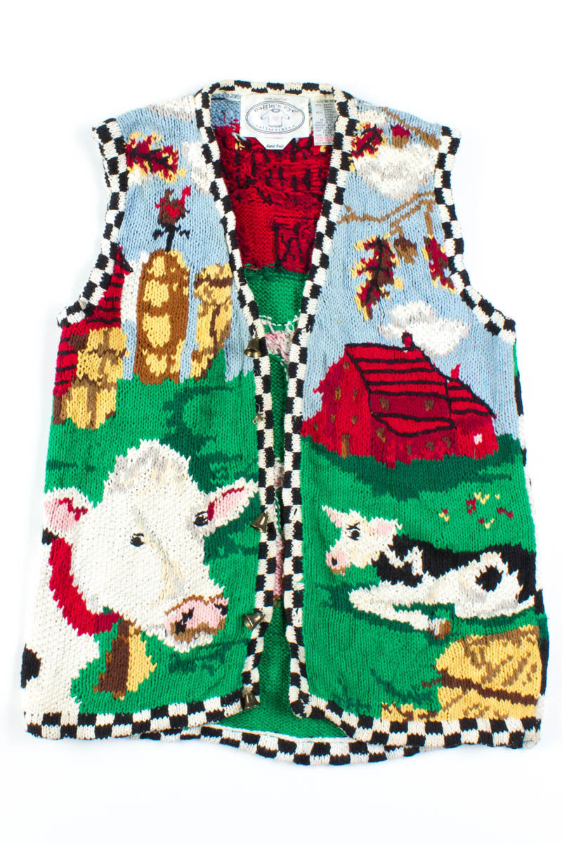 Barnyard Cows Sweater Vest