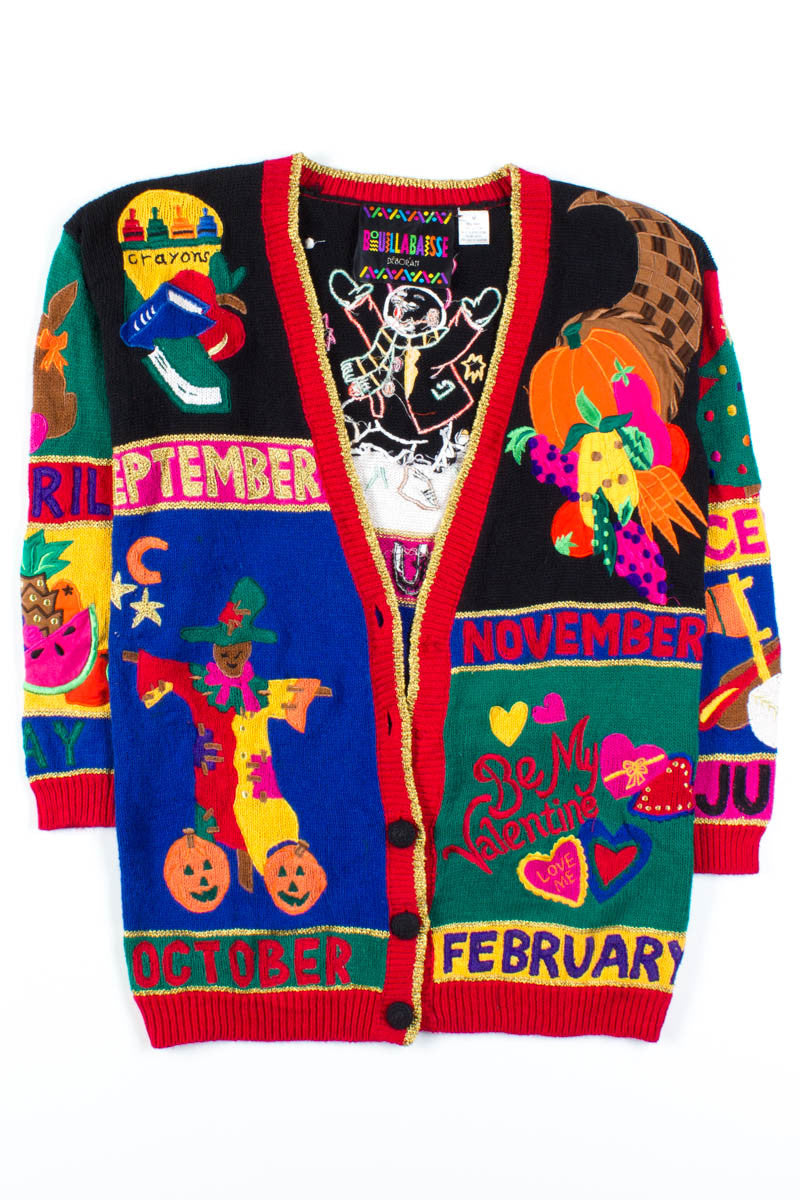 Monthly Calendrical Cardigan