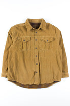 Tan Flannel Lined Corduroy Jacket
