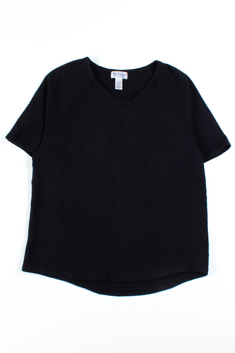 Black Short Sleeve Sweatshirt