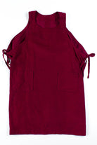 Burgundy Corduroy Apron