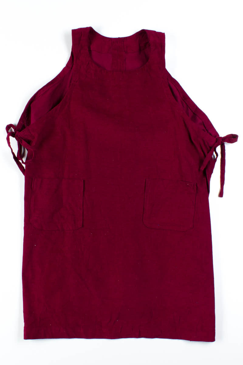 Burgundy Corduroy Apron