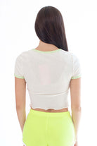 Print Trim Ringer Tee