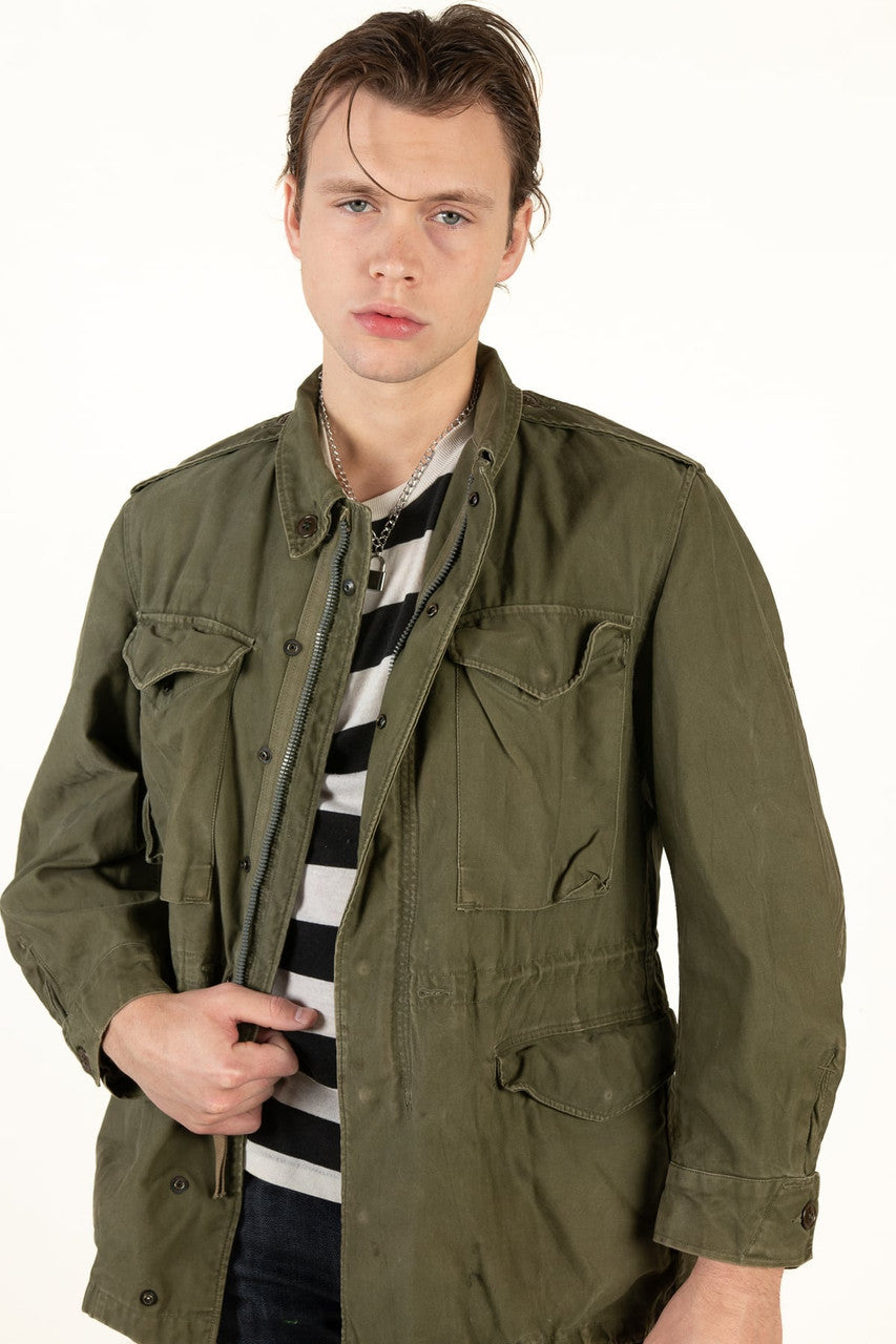 Vintage Olive Military Surplus Jacket (1960s)