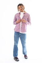 Purple Corduroy Patch Flannel