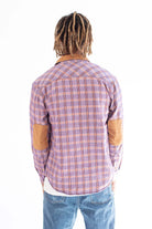 Purple Corduroy Patch Flannel