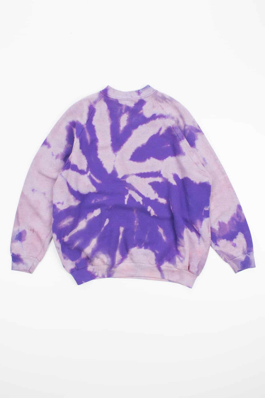 Purple Spiral Bleached Vintage Sweatshirt