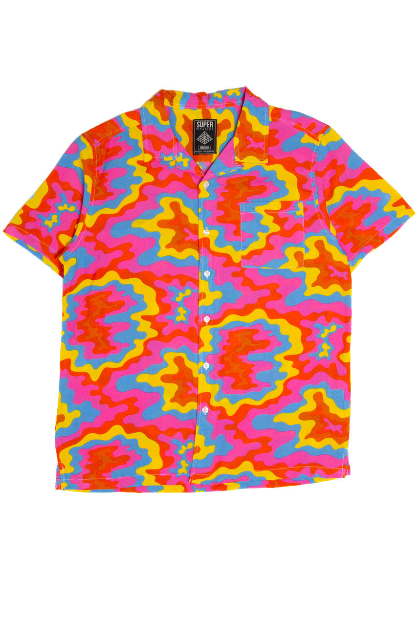 Rainbow Spill Button Up Shirt
