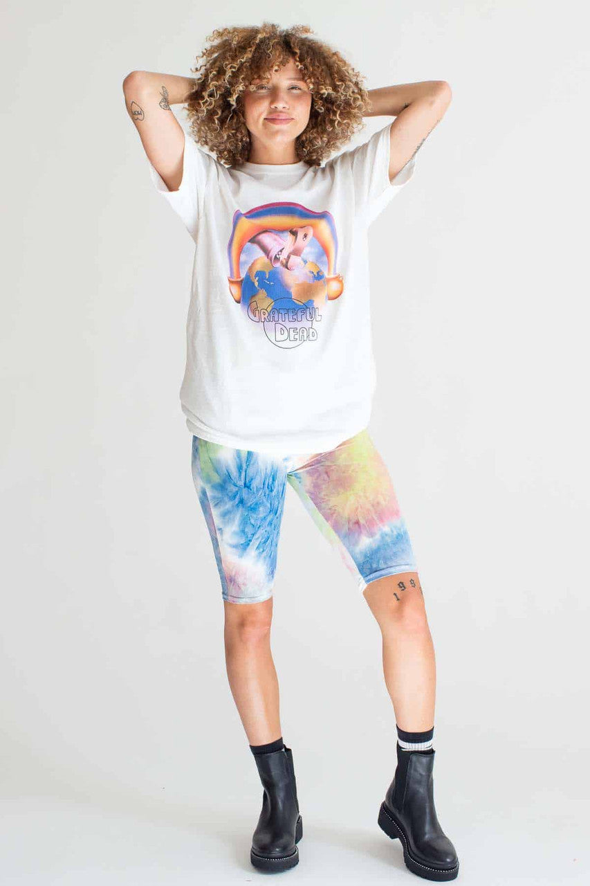 Rainbow Tie Dye Bike Shorts 1