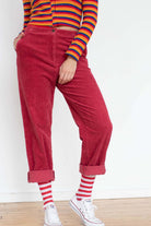 Strawberry Corduroy Pants
