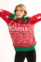 First Avenue X Ragstock Red Holiday Sweater