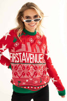 First Avenue X Ragstock Red Holiday Sweater